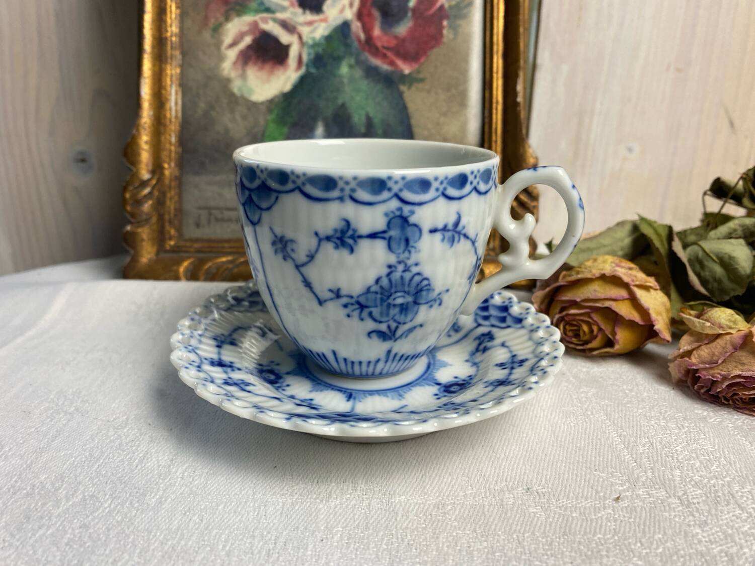 Royal Copenhagen Lace Cup and Saucer
