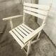 Garden furniture table and 4 armchairs 60's in its juice