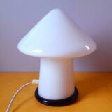 Lampe champignon en verre soufflé de Murano, 1980.