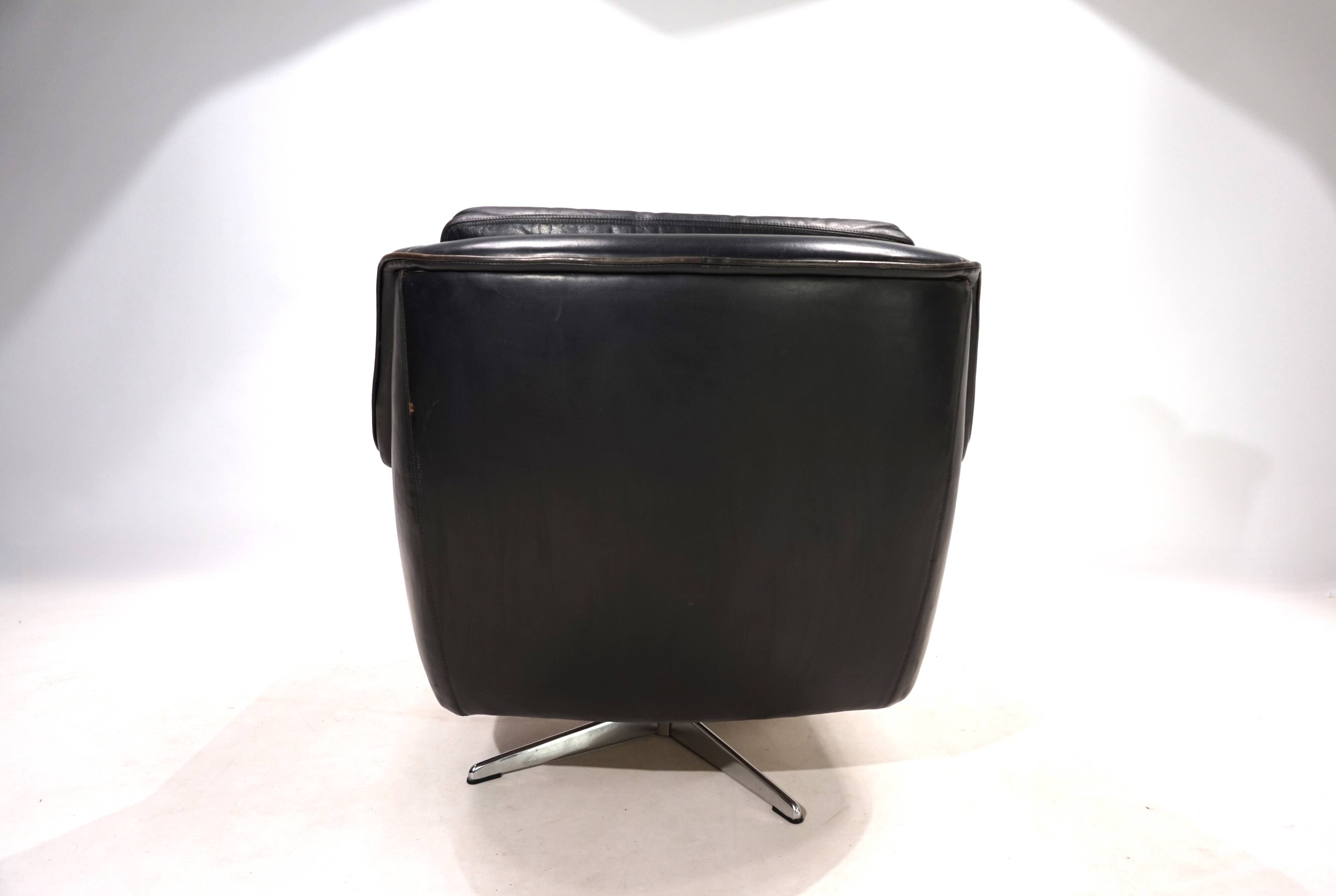 ESA 802 leather lounge chair by Werner Langenfeld, 1960