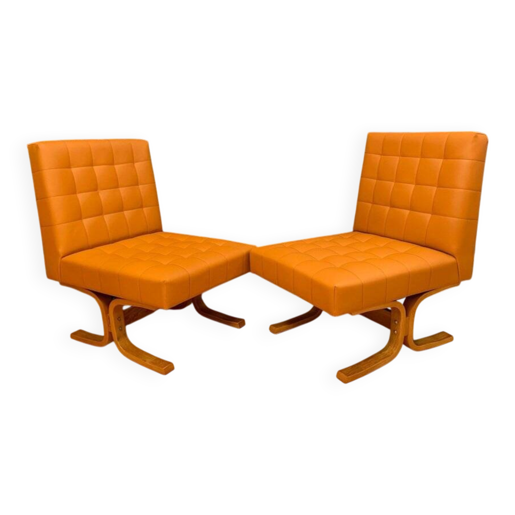 Set of Czechoslovakian armchairs by Ludvik Volak for Drevopodnik Holesov, 1960s