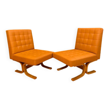 Set of Czechoslovakian armchairs by Ludvik Volak for Drevopodnik Holesov, 1960s