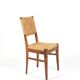 Audoux & Minet - Set of 4 vintage oak and rope chairs, circa 1950