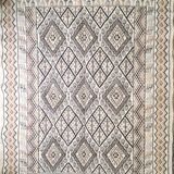 Authentic beige and brown margoum carpet