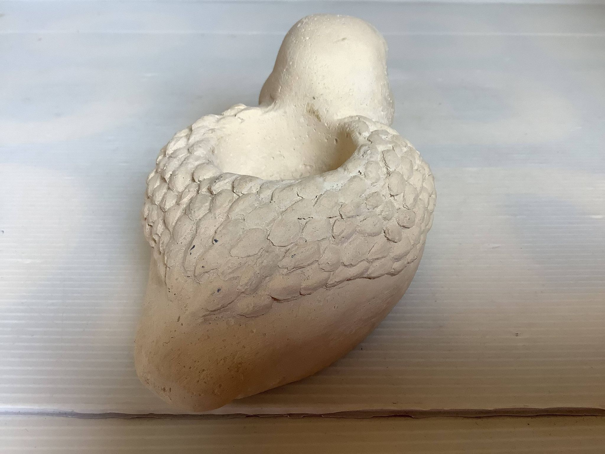 Bird candle holder for indoor or outdoor use.