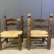Charles Dudouyt (attr) brutalist children's chairs, set of 2, 1960s