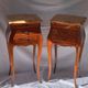 Louis XV Marquetry Bedside Tables, Pair of Vintage French Nightstands