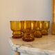 Pernod amber glasses