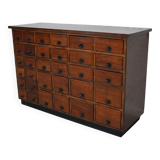 Vintage dutch oak jewelers / watchmakers cabinet, circa 1930