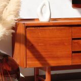 White Newton teak sideboard: large "Petersfield" sideboard.