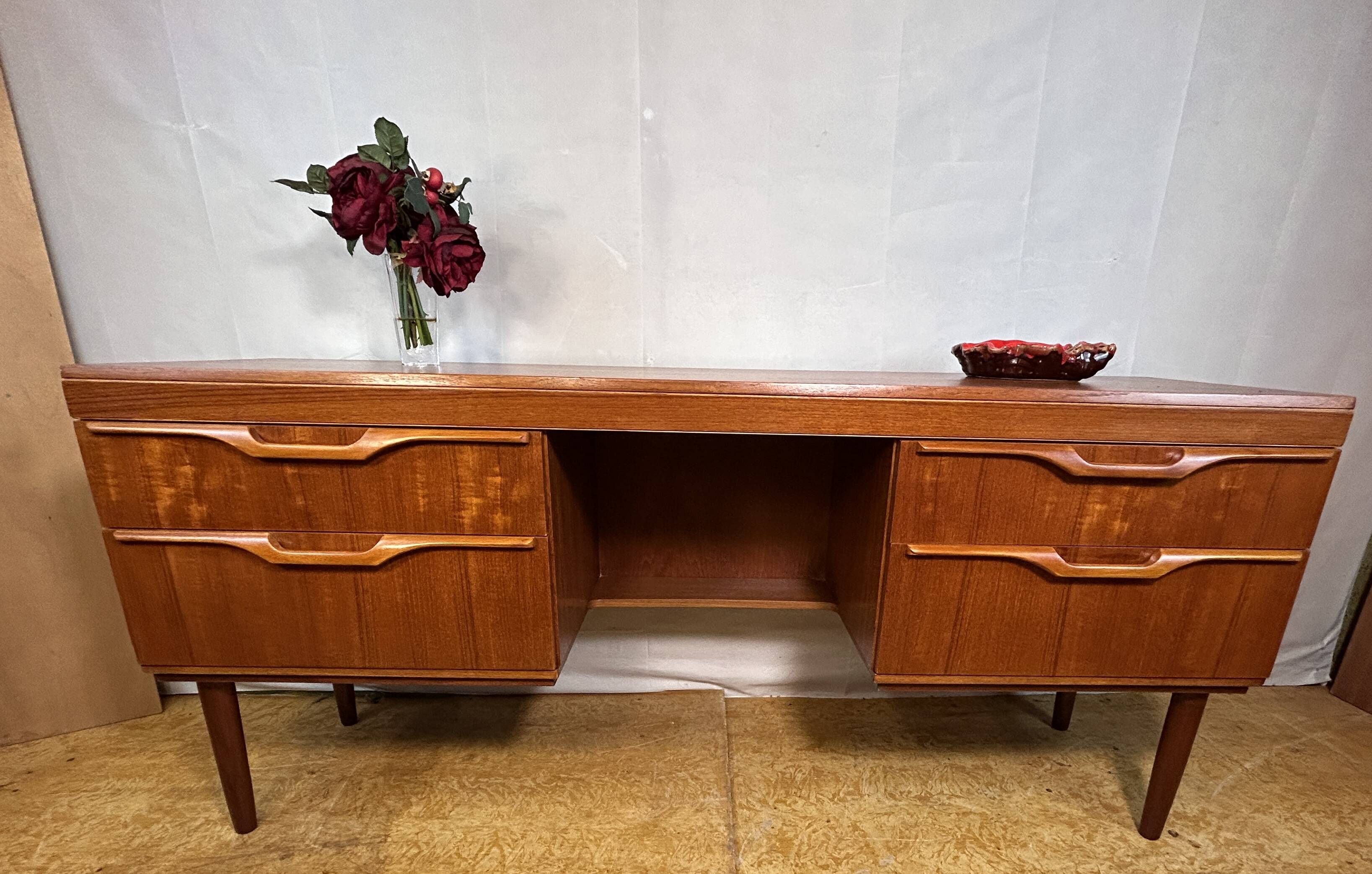 Mid-Century Retro Vintage Teak Desk by Stonehill (1960)  Timeless Design –