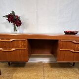 Mid-Century Retro Vintage Teak Desk by Stonehill (1960)  Timeless Design –