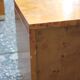 Rare paire de tables de chevet en loupe d'orme - 1970