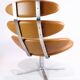 Corona Lounge Chair With Stool Model EJ 5 Made In Walnut Elegance Leather By Poul M. Volther