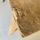 Primitive raw wood console