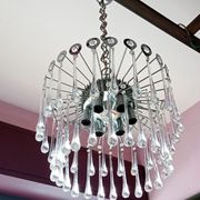 Lustre italien de la cascade de Murano