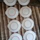 12 flat plates in earthenware/fish