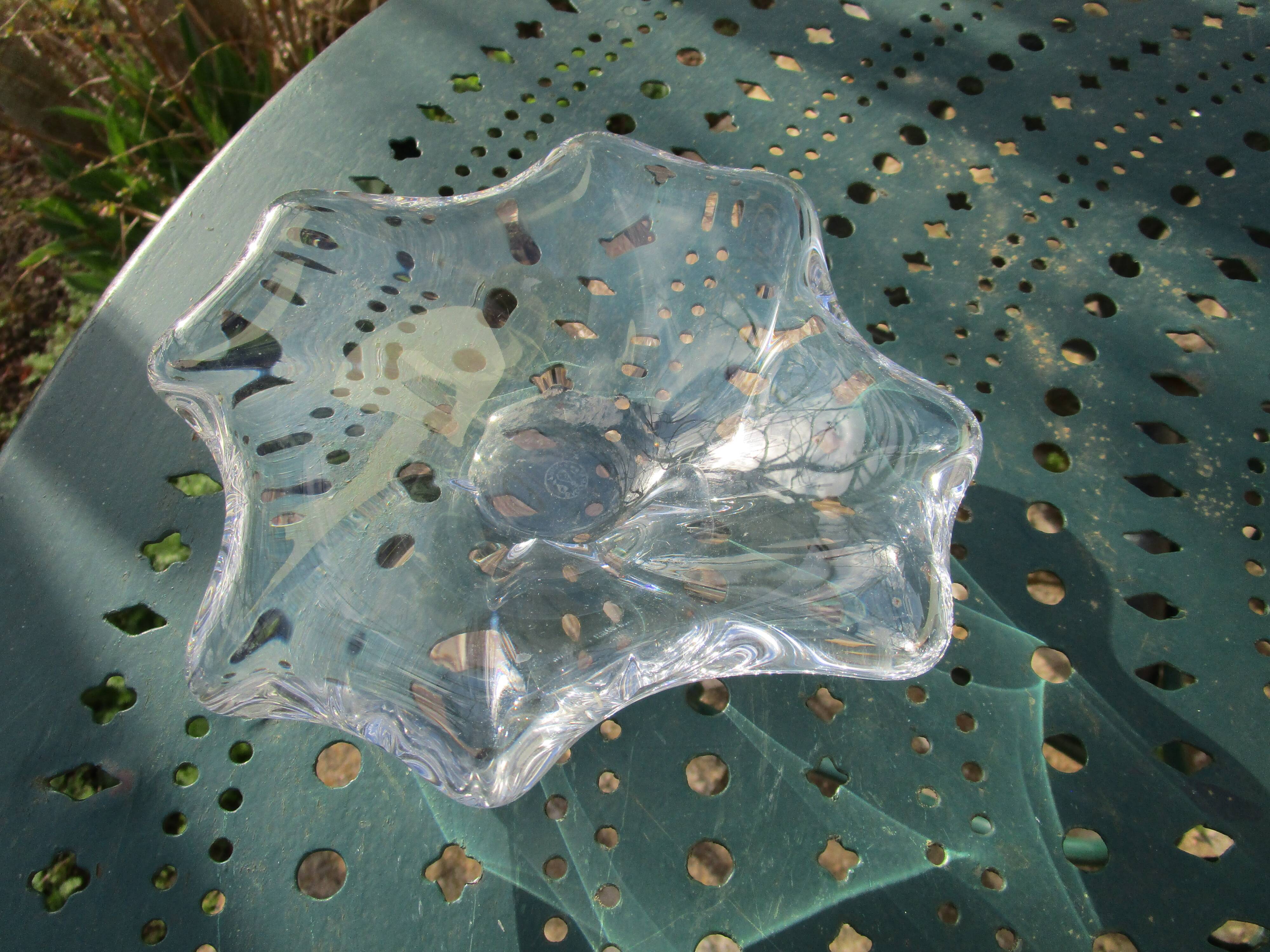 BACCARAT crystal ashtray