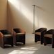 Set of 4 Art Deco armchairs in rosewood veneer, circa 1930.