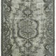 Hand-knotted antique oriental 1970s 147 cm x 241 cm grey carpet