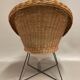 Fauteuil et sa table assortie design 1950