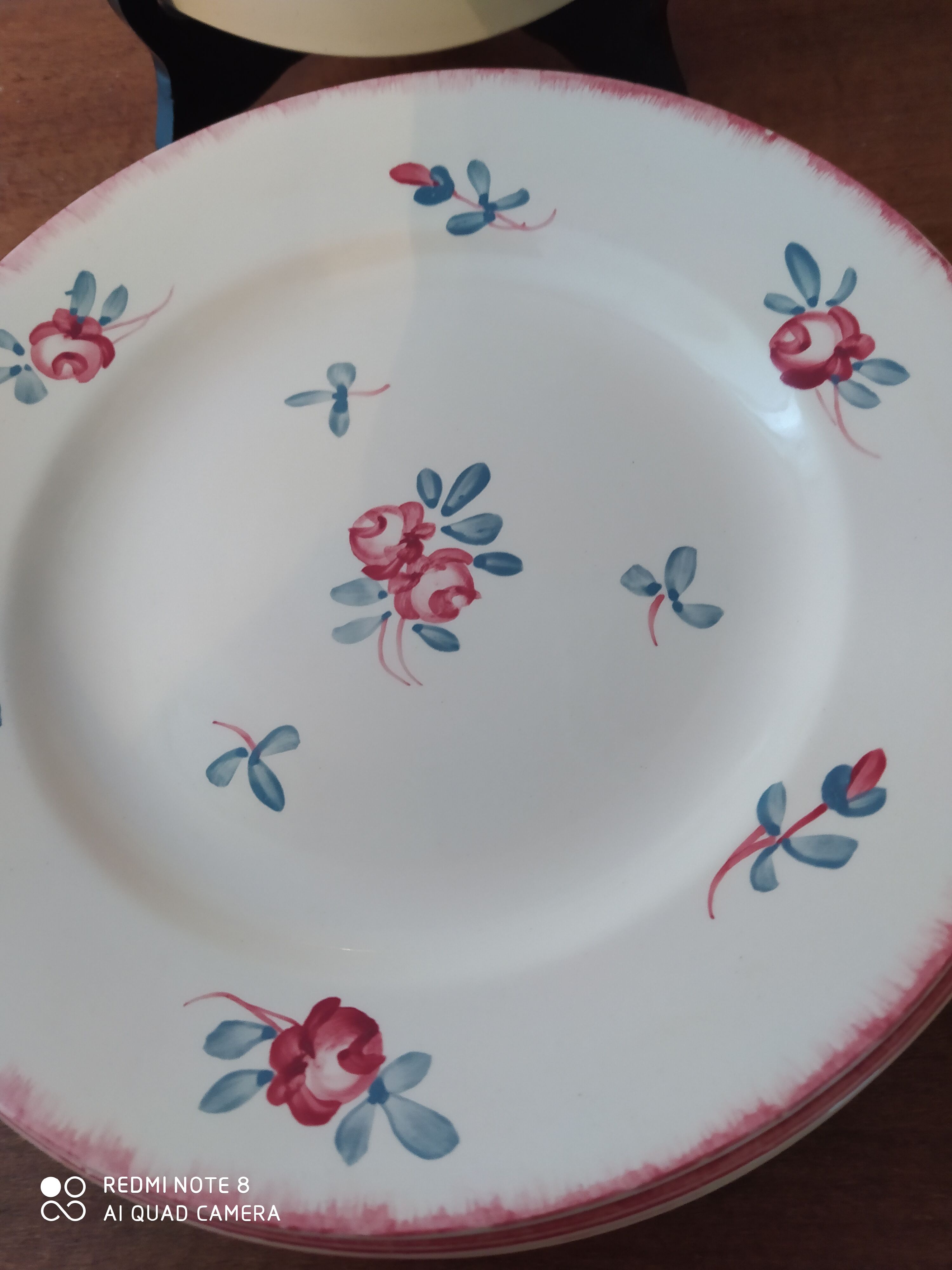 Lot de 5 assiettes de sarreguemines