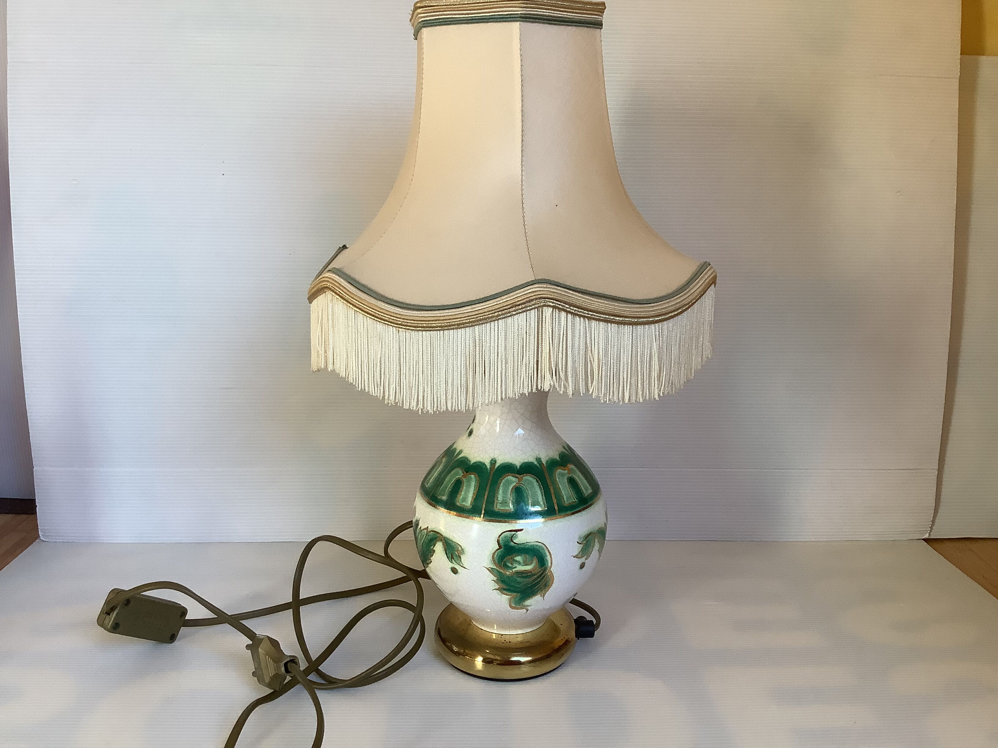 Drimmer France cracked ceramic lamp