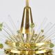 Lustre Bakalowits Miracle Sputnik in brass with crystal glass rods, 1960s