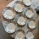 Series of 9 plates Terre de fer Sarreguemines anciens