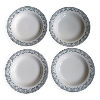 Assiettes Terre de Fer Guirlandes Louis XVI