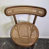 Bentwood Bar Stool with Cane Seat & Back