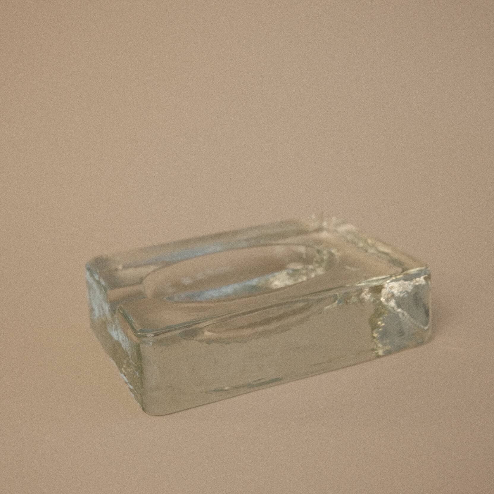 Vintage glass ashtray