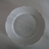 5 flat plates Alfred Hache & C°-V- White Porcelain