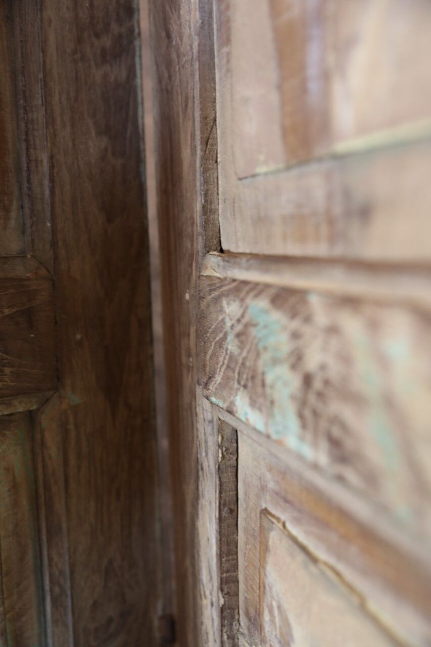 3-leaf screen natural patinated and green