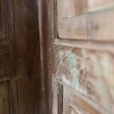 3-leaf screen natural patinated and green