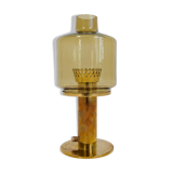Hans-Agne Jakobsson Table Lamp Model B-102 in brass and glass, 1960s, Sweden