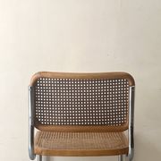 Chaise Cesca par Marcel Breuer en chrome et bois, 1970