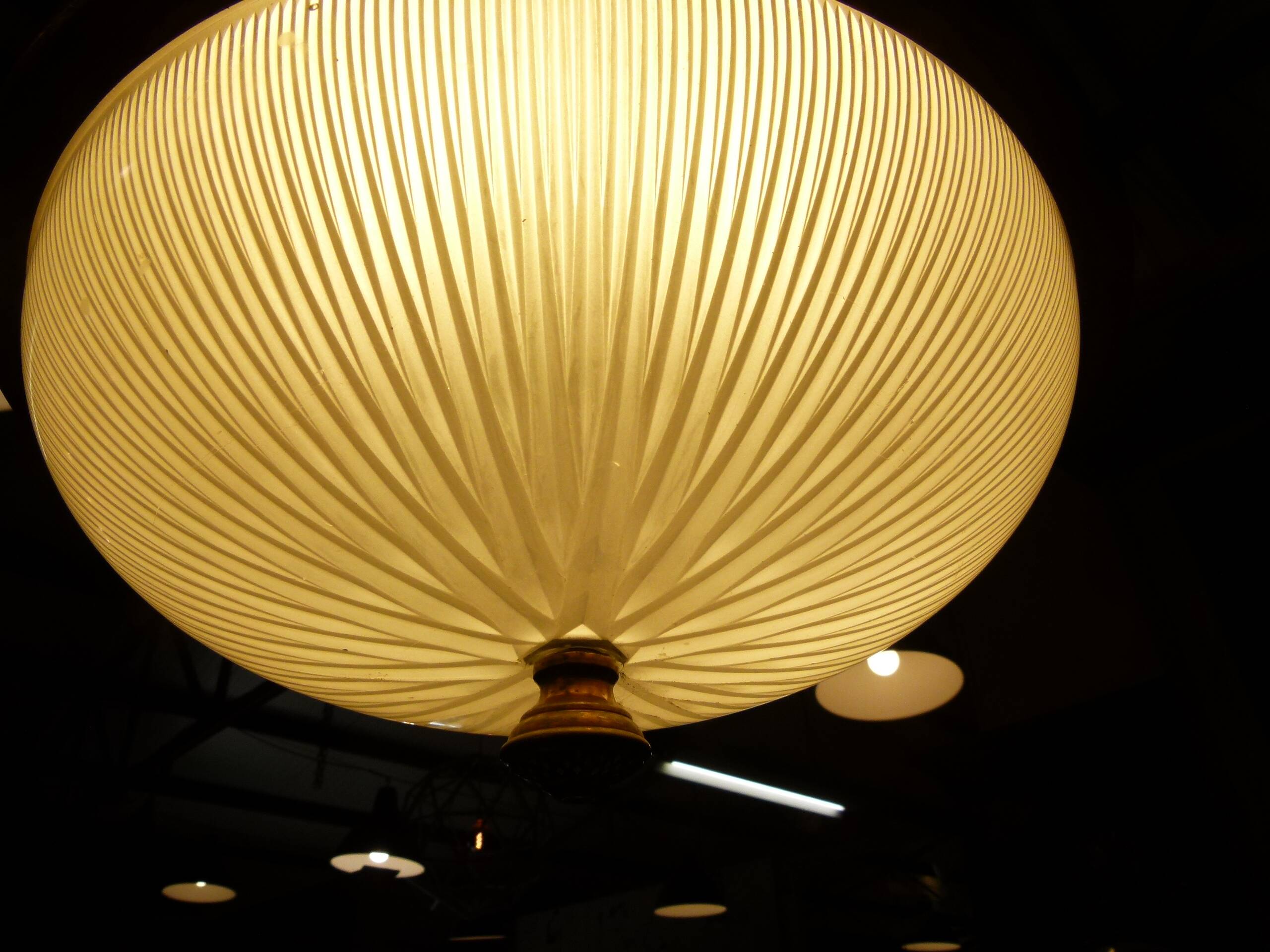 20th century holophane lamp