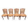 Set of 4 wooden chairs