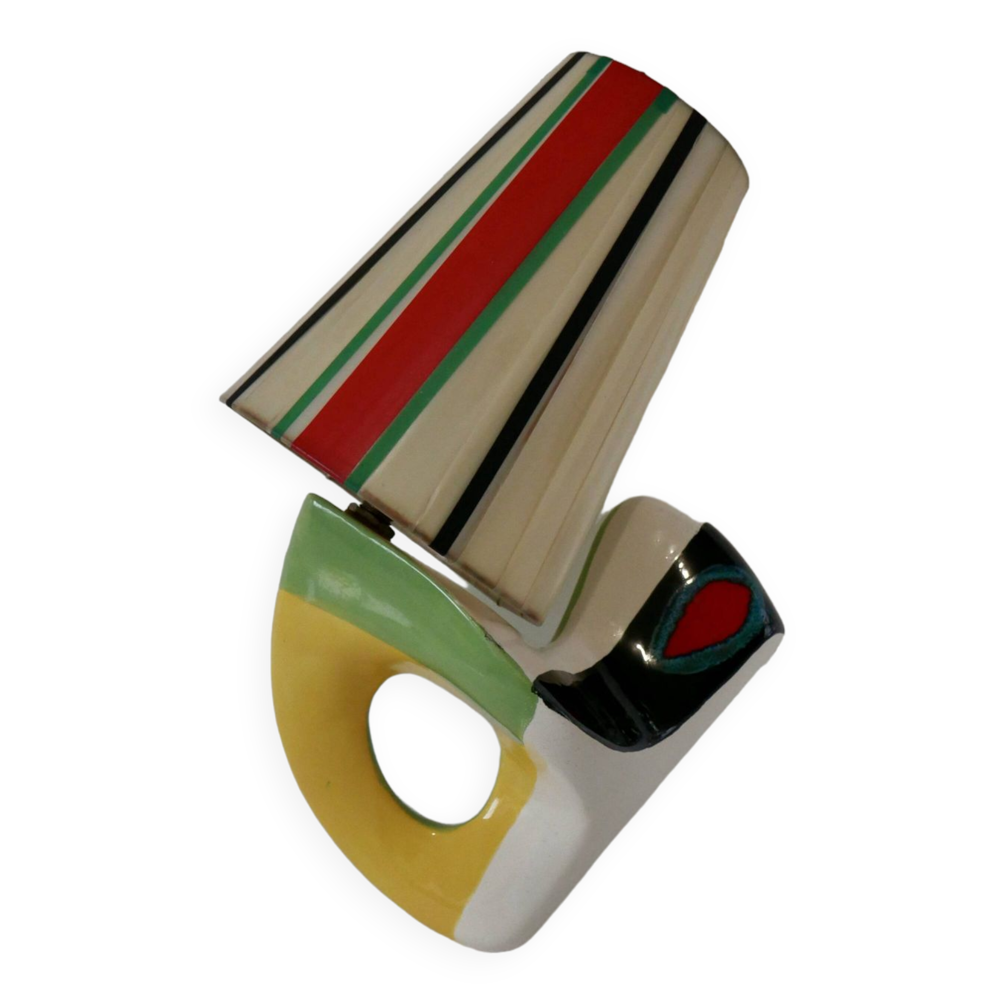 Mid-century design ceramic wall lamp circa 1950