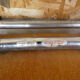 2 Eyrel folding chairs in chromed metal and skai 1970s