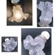 Porcelain and flower glass wall lamp early 20th century