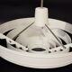 Satin white lacquered metal hanging from the 1960s