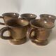 5 stoneware cups
