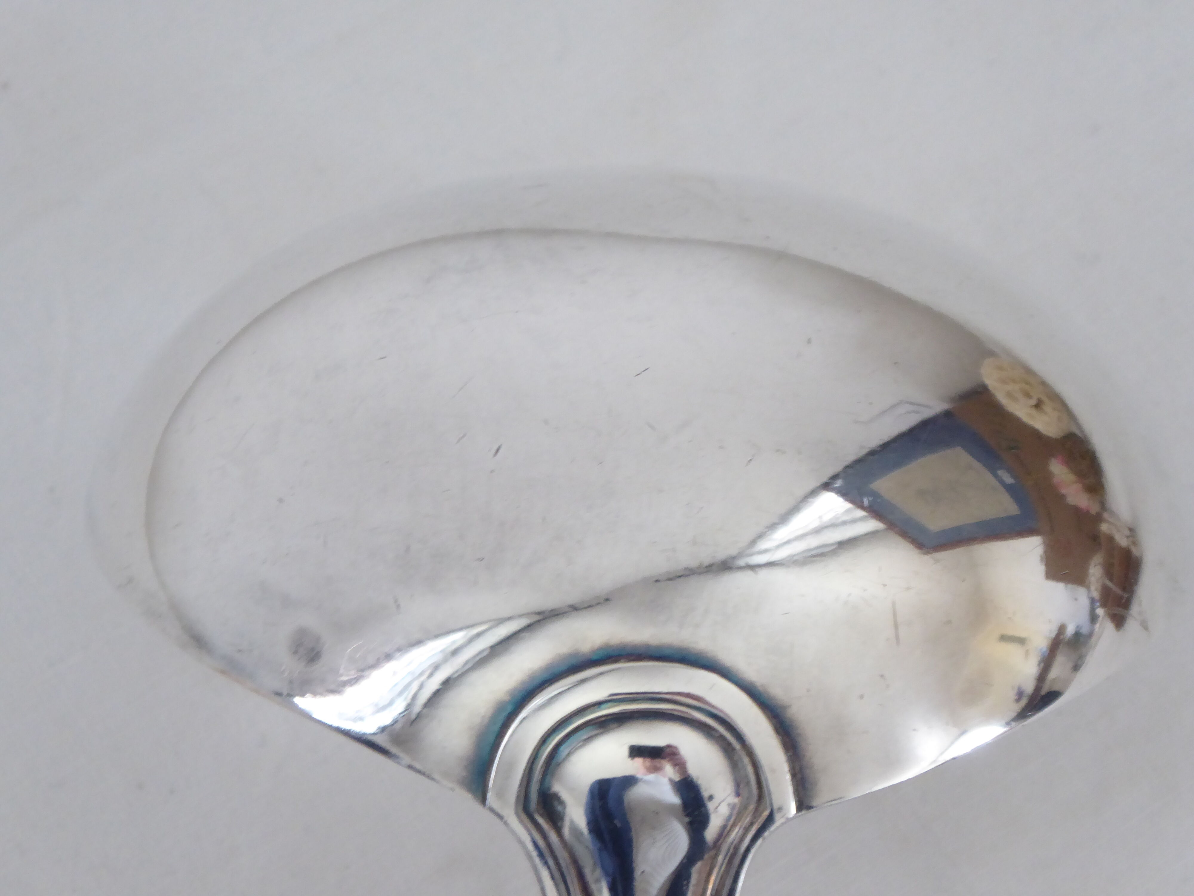 Silver metal ladle