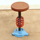 Vintage eastern bloc industrial stool, 1970s, czechoslovakia
