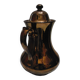Jersey earthenware teapot - bronze color