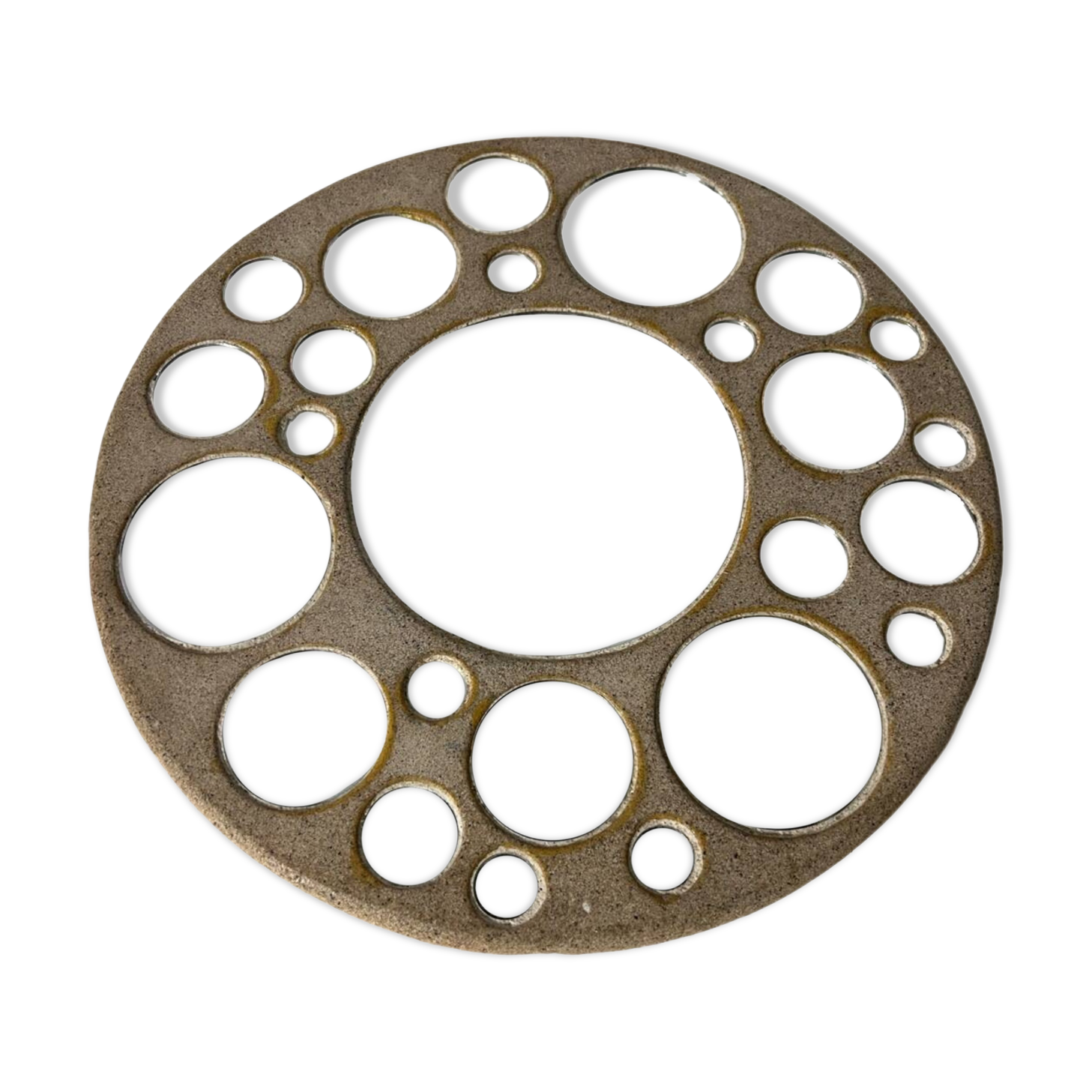 Round ceramic mirror