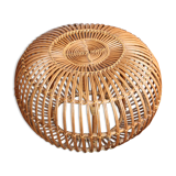 Ottoman pouf in Albini rattan