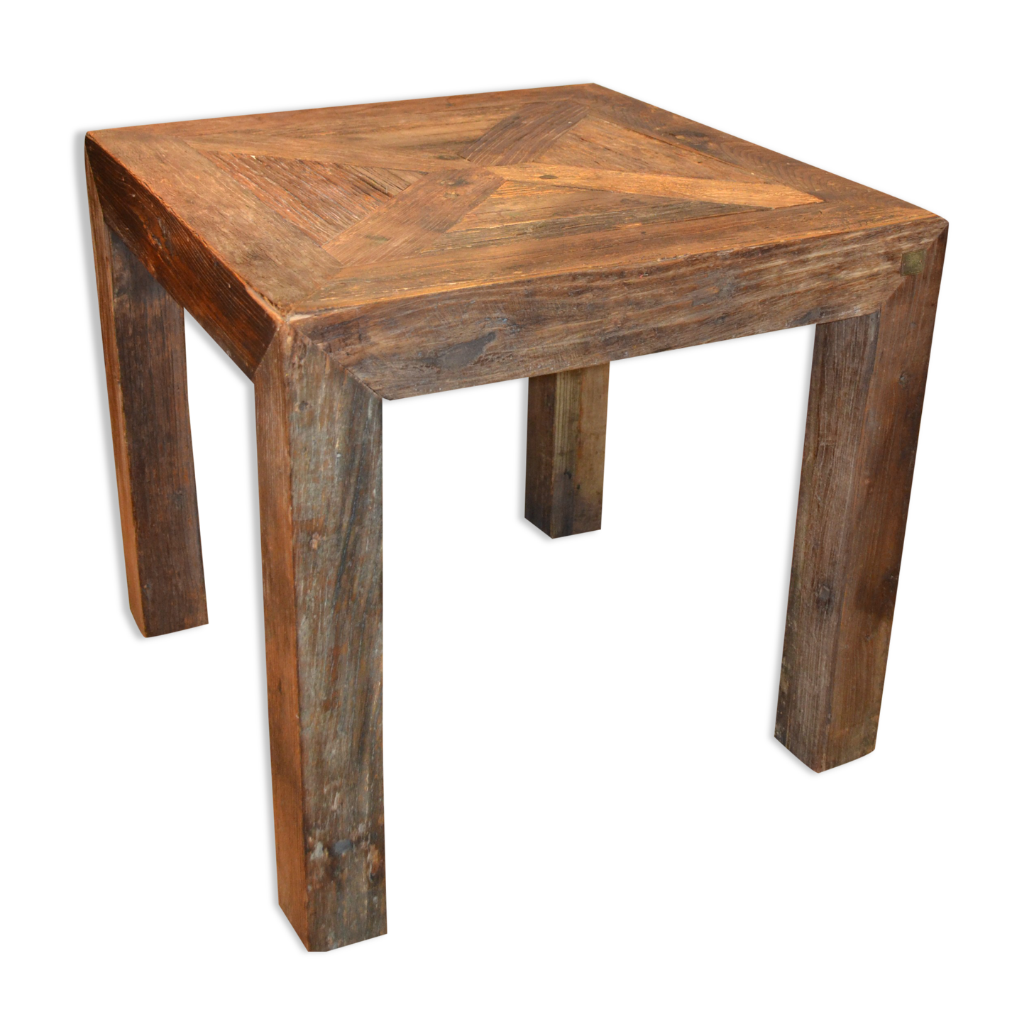 Table basse bois brut 1960